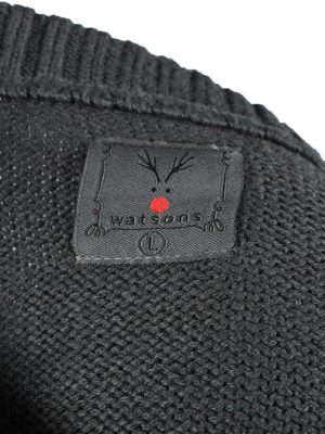 Christmas Jumper Vintage Watsons Mens Elf Body L Grey -IL2316-150129