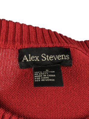 Christmas Jumper Vintage Alex Stevens Mens Deer S Bordeaux -IL2247-149678