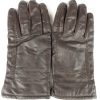 Vintage Unisex Leather Gloves 80s 9.5 Brown G281-0
