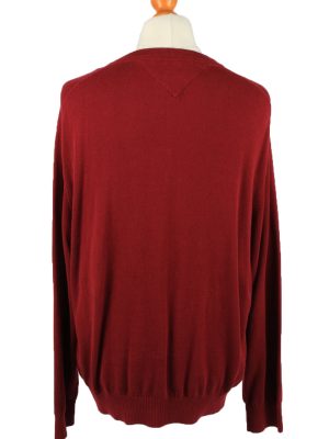 Vintage Tommy Hilfiger Mens Jumper Pullover 90s XL Bordeaux -IL2119-147865
