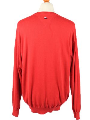 Vintage Tommy Hilfiger Mens Jumper Pullover 90s XL Red -IL2120-147869