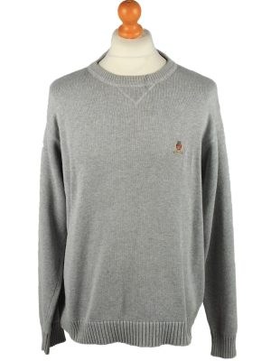 Vintage Tommy Hilfiger Mens Jumper Pullover 90s XL Grey -IL2123-0