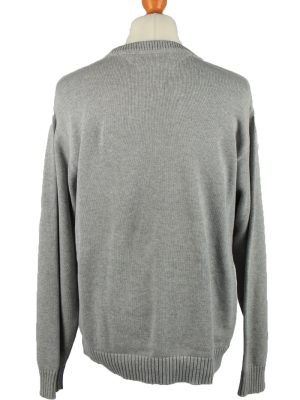Vintage Tommy Hilfiger Mens Jumper Pullover 90s XL Grey -IL2123-147881