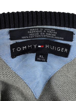 Vintage Tommy Hilfiger Mens Jumper Pullover 90s XL Grey -IL2123-147882