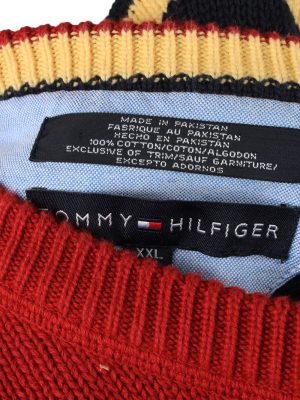 Vintage Tommy Hilfiger Mens Jumper Pullover 90s XXL Red -IL2126-149547