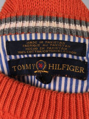 Vintage Tommy Hilfiger Mens Jumper Pullover 90s L Orange -IL2128-149555