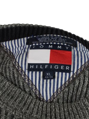 Vintage Tommy Hilfiger Mens Jumper Pullover 90s XXL Grey -IL2129-149559