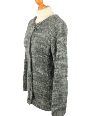 Vintage Womens Button Up Cardigan 90s M Grey -IL2139-149593