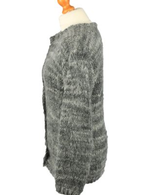Vintage Womens Button Up Cardigan 90s M Grey -IL2139-149594