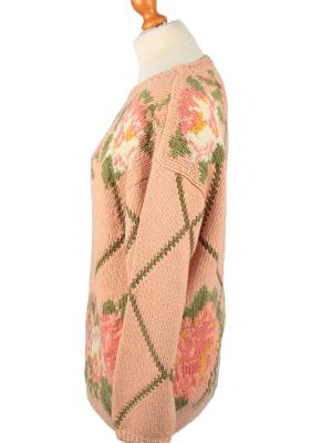 Vintage Womens Crew Neck Jumper 90s M Pink -IL2141-149601