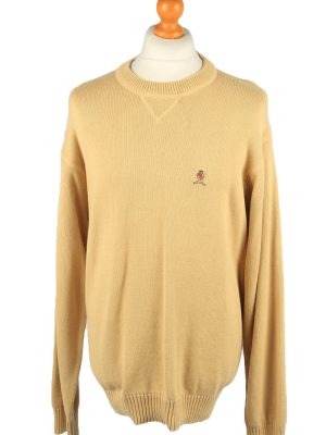 Vintage Tommy Hilfiger Mens Crew Neck Jumper 90s XL Mustard -IL2151-0
