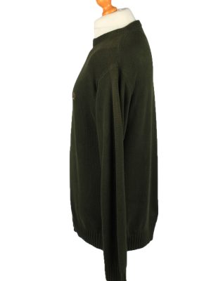 Vintage Tommy Hilfiger Mens Crew Neck Jumper 90s L Dark Green -IL2153-148129