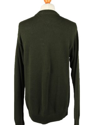 Vintage Tommy Hilfiger Mens Crew Neck Jumper 90s L Dark Green -IL2153-148130