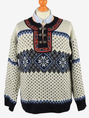 Vintage Womens Nordic Style Icelandic Jumper UK 10/12 Multi IL2184-0