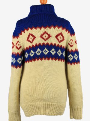 Vintage Womens Turtle Neck Jumper Pullover UK 12 Multi IL2187-148778