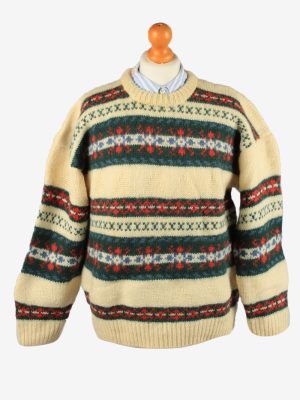 Vintage Manfield Womens Crew Neck Wool Jumper 44 Multi IL2188-0