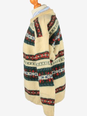 Vintage Manfield Womens Crew Neck Wool Jumper 44 Multi IL2188-148781