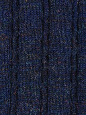 Vintage Womens Cable Jumper UK 10 Navy -IL2205-148851