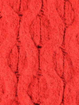 Vintage Womens Cable Jumper UK 18 Red -IL2207-148859