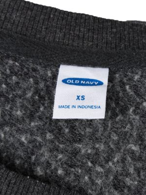 Vintage Old Navy Mens College Sweatshirt Top XS Dark Grey -SW2681-149054