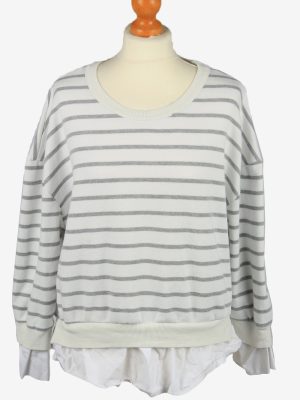 Vintage Rosebullet Womens Crew Neck Top Pullover Size 8 White -SW2688-0