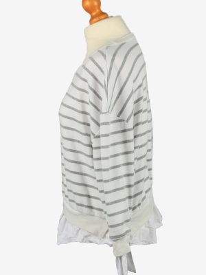 Vintage Rosebullet Womens Crew Neck Top Pullover Size 8 White -SW2688-149080