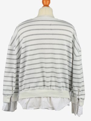 Vintage Rosebullet Womens Crew Neck Top Pullover Size 8 White -SW2688-149081