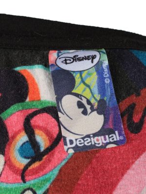 Vintage Disney Womens Wide Neck Top Pullover XL Black -SW2691-149094