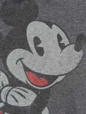 Vintage Disney Womens Wide Neck Sweatshirt Top L Dark Grey -SW2693-149102