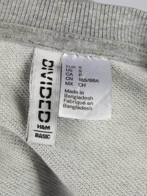 H&M Womens Crew Neck Sweatshirt Top S Grey -SW2703-149142