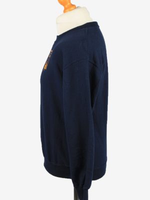 Vintage Gildan Mens College Sweatshirt Top S Navy -SW2714-149184