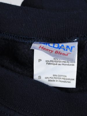 Vintage Gildan Mens College Sweatshirt Top S Navy -SW2714-149186