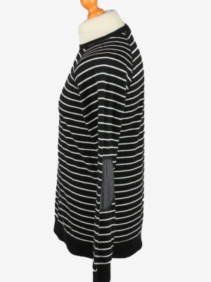 Vintage Unvibe Mens College Sweatshirt Top L Black -SW2722-149216