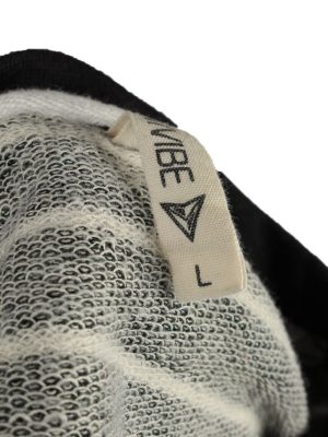 Vintage Unvibe Mens College Sweatshirt Top L Black -SW2722-149218