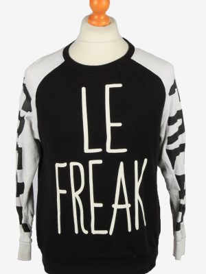 Vintage Forever 21 Mens Crew Neck Sweatshirt Top S Black -SW2723-0