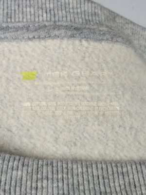 Vintage Tek Gear Mens College Sweatshirt Top L Grey -SW2724-149226
