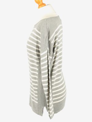 Chaps Wide Neck Jumper Sweater Vintage Womens L Grey -IL2357-152385