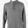 Chaps Button Neck Jumper Pullover Vintage Mens XL Grey -IL2366-0
