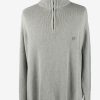 Chaps Zip Neck Jumper Pullover Vintage Mens XXL Grey -IL2368-0