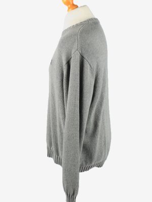 Chaps Crew Neck Jumper Pullover Vintage Mens XXL Grey -IL2369-152444