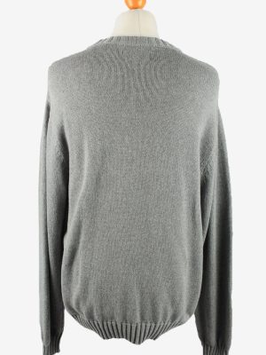 Chaps Crew Neck Jumper Pullover Vintage Mens XXL Grey -IL2369-152445