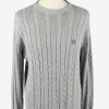 Chaps Crew Neck Jumper Pullover Vintage Mens L Grey -IL2370-0