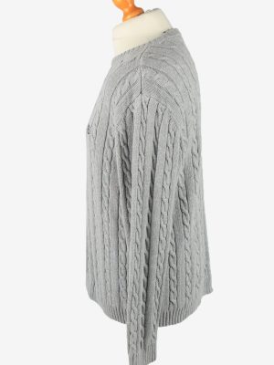 Chaps Crew Neck Jumper Pullover Vintage Mens L Grey -IL2370-152448