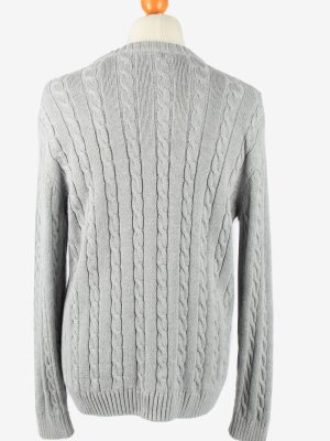 Chaps Crew Neck Jumper Pullover Vintage Mens L Grey -IL2370-152449