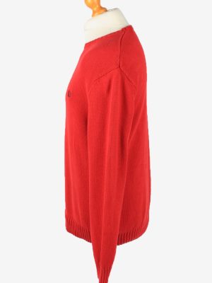 Chaps Crew Neck Jumper Pullover Vintage Mens L Red -IL2372-152456