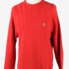 Chaps Crew Neck Jumper Pullover Vintage Mens L Red -IL2378-0