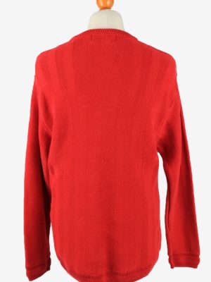 Chaps Crew Neck Jumper Pullover Vintage Mens L Red -IL2378-152481