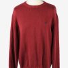 Chaps Crew Neck Jumper Pullover Vintage Mens XL Bordeaux -IL2379-0