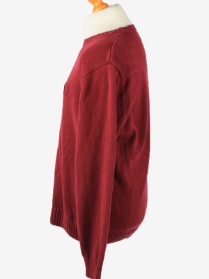Chaps Crew Neck Jumper Pullover Vintage Mens XL Bordeaux -IL2379-152484