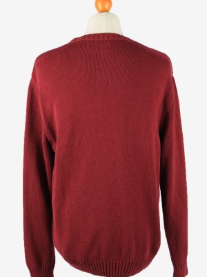 Chaps Crew Neck Jumper Pullover Vintage Mens XL Bordeaux -IL2379-152485